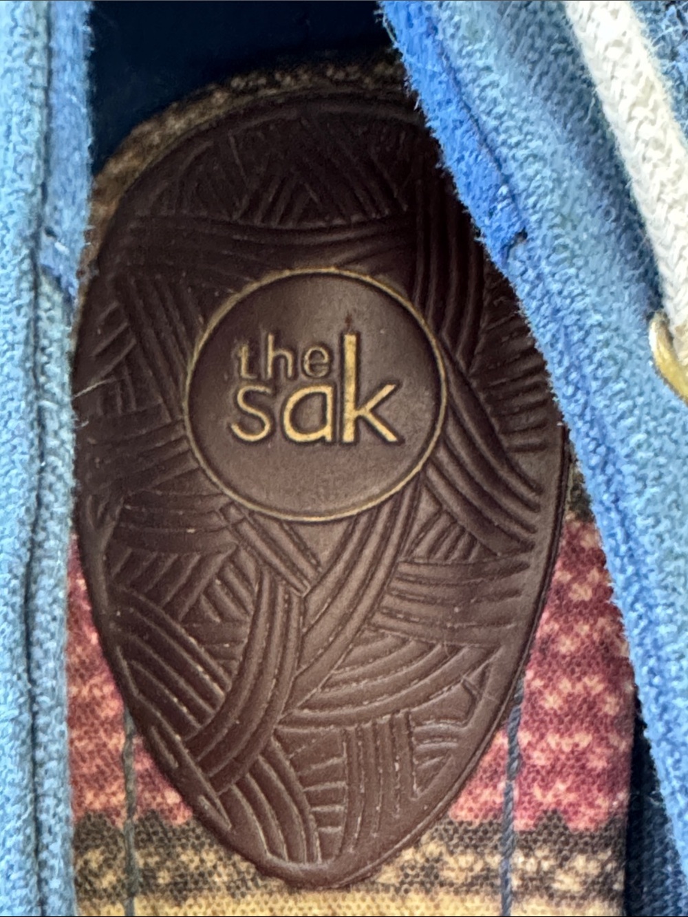 The Sak Navy Canvas Wedge Boat Shoes with Rope Laces - Picture 7 of 7